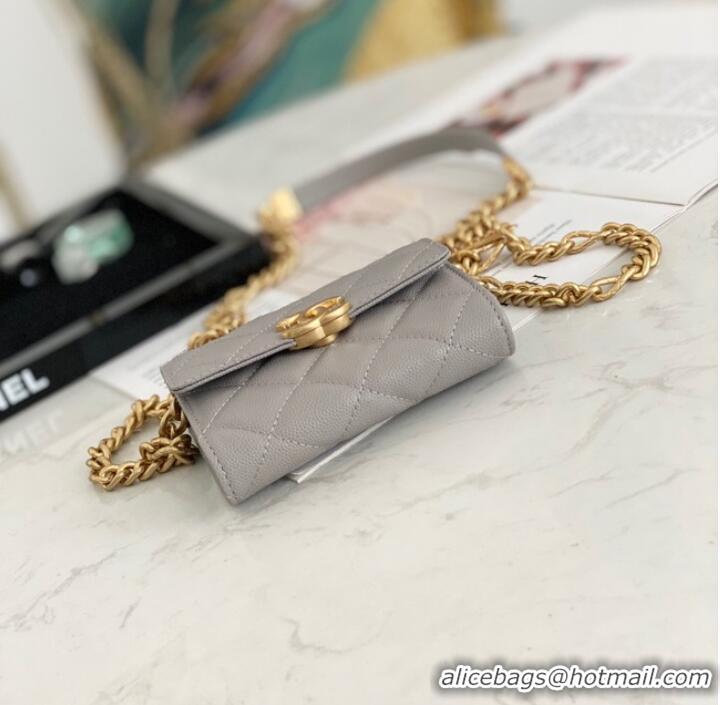 Good Product CHANEL CLUTCH WITH CHAIN 81156 GRAY