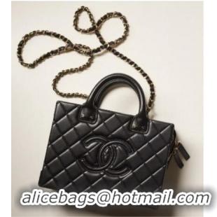 Good Product Chanel VANITY CASE AS3345 BLACK