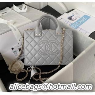 Affordable Price Chanel VANITY CASE AS3345 GRAY