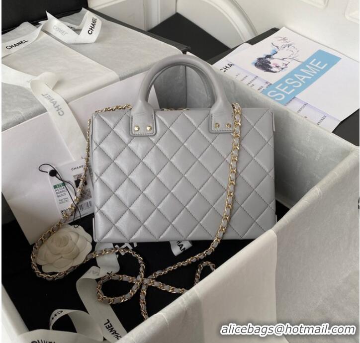 Affordable Price Chanel VANITY CASE AS3345 GRAY