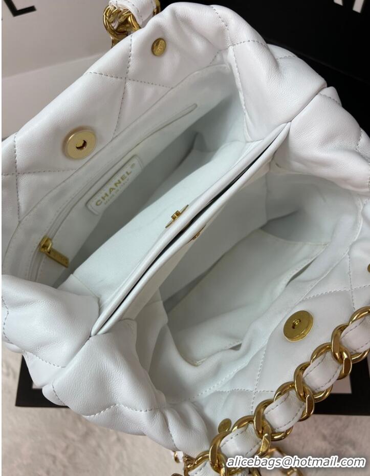 Good Product Chanel SMALL SHOPPING BAG AS3502 WHITE