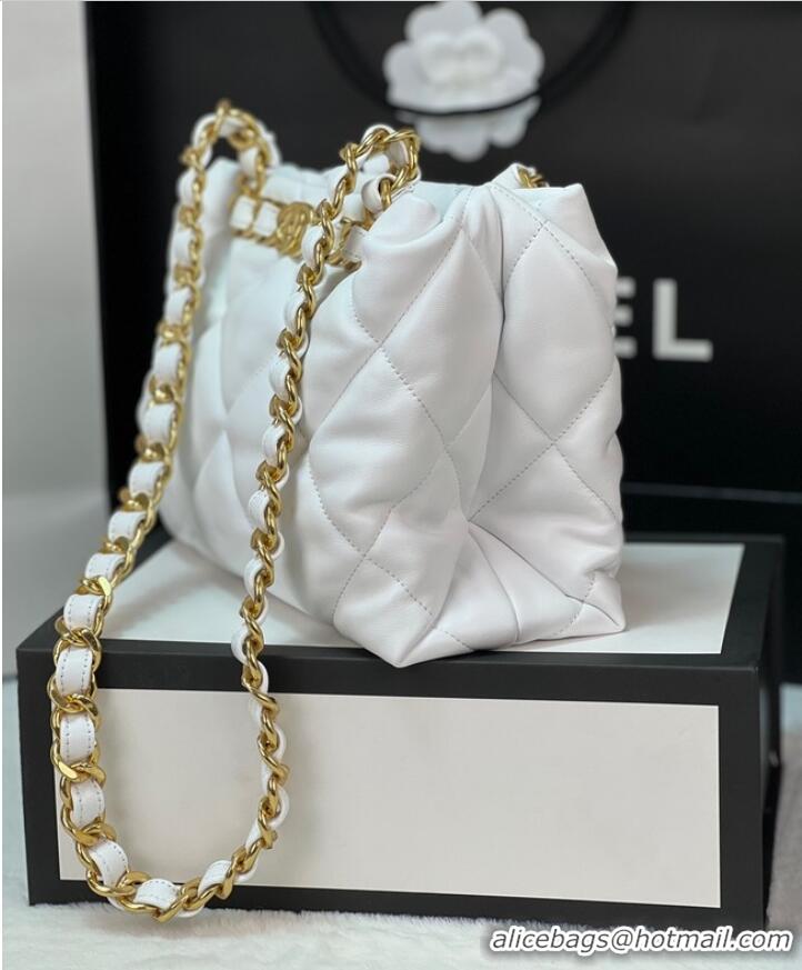 Good Product Chanel SMALL SHOPPING BAG AS3502 WHITE