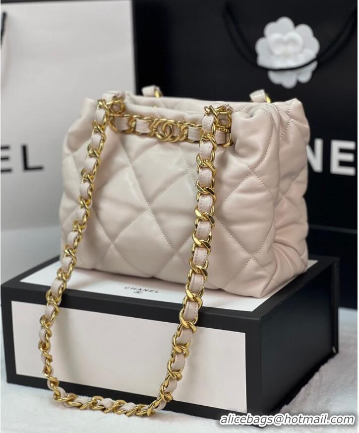 Top Grade Chanel SMALL SHOPPING BAG AS3502 Beige