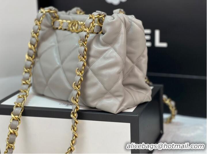 Famous Brand Chanel SMALL SHOPPING BAG AS3502 LIGHT GRAY