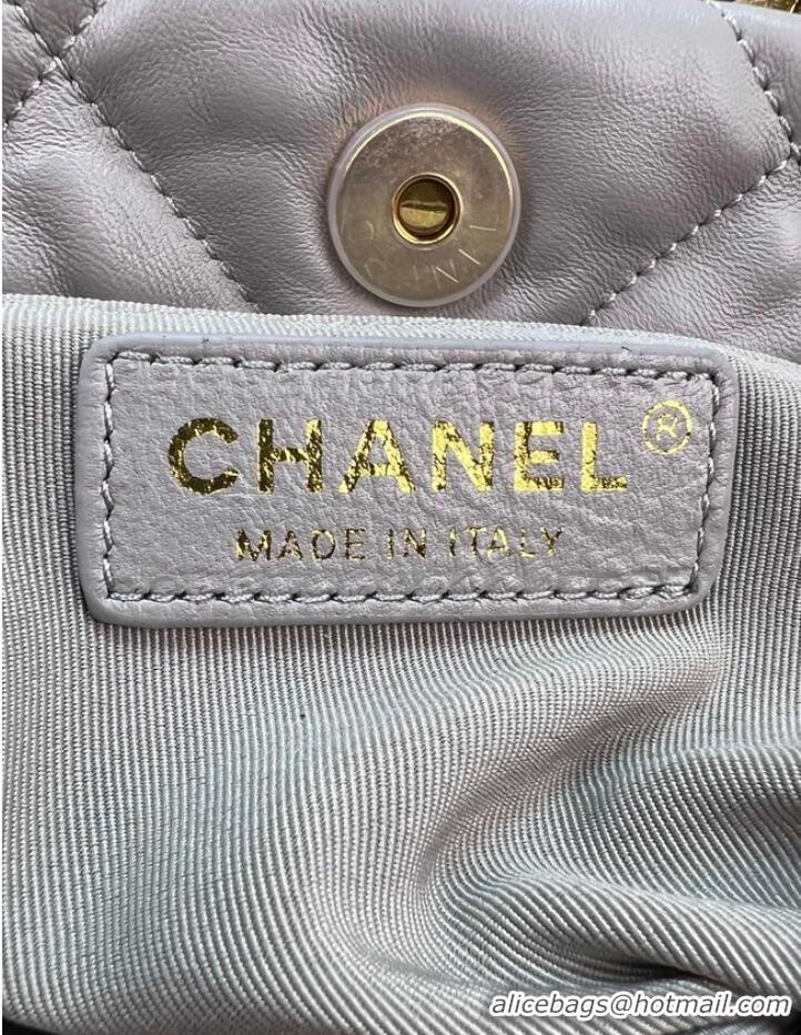 Famous Brand Chanel SMALL SHOPPING BAG AS3502 LIGHT GRAY