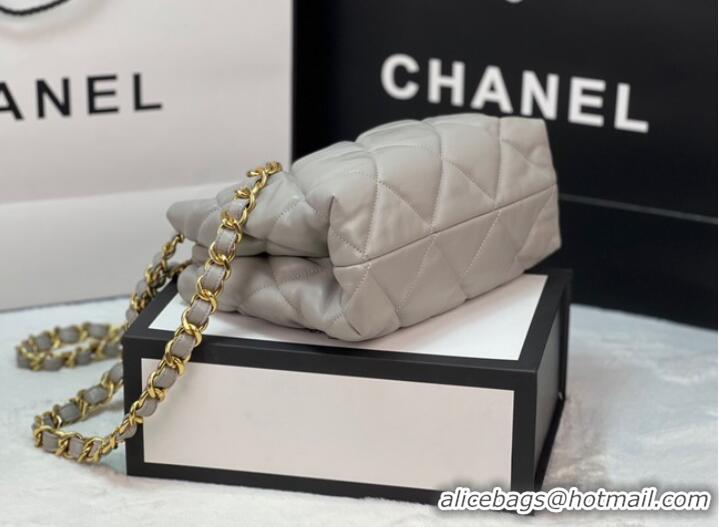 Famous Brand Chanel SMALL SHOPPING BAG AS3502 LIGHT GRAY