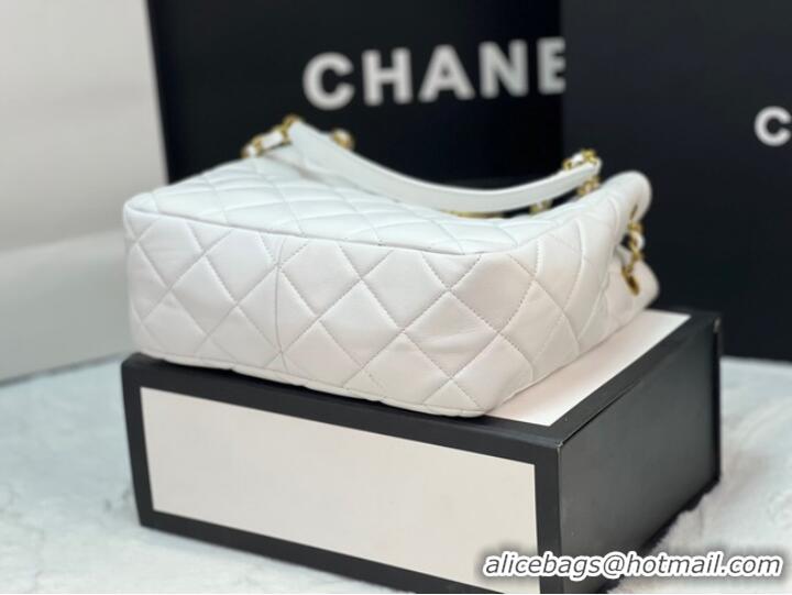 Famous Brand Chanel SMALL SHOPPING BAG AS3477 White