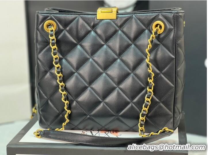 Top Quality Chanel SMALL SHOPPING BAG AS3477 black