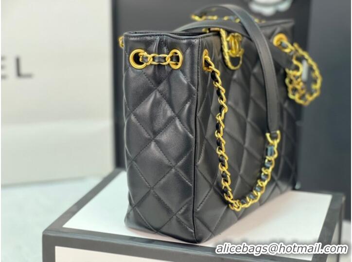 Top Quality Chanel SMALL SHOPPING BAG AS3477 black