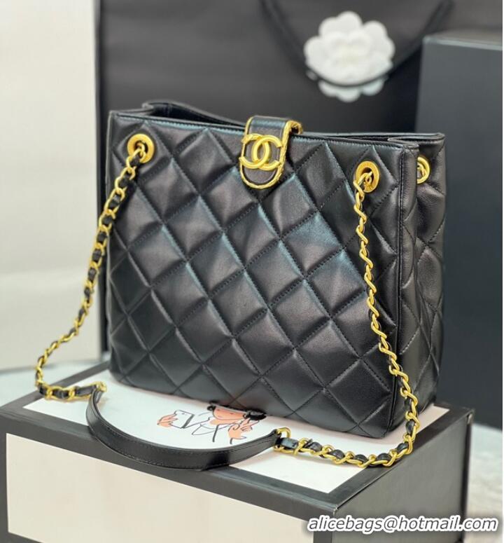 Top Quality Chanel SMALL SHOPPING BAG AS3477 black