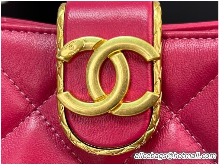 Famous Brand Chanel SMALL SHOPPING BAG AS3477 Fuchsia