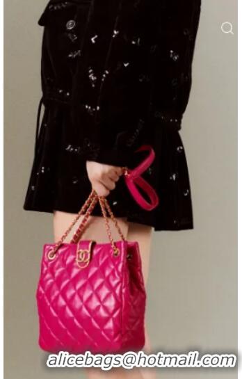 Famous Brand Chanel SMALL SHOPPING BAG AS3477 Fuchsia