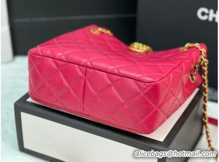 Famous Brand Chanel SMALL SHOPPING BAG AS3477 Fuchsia