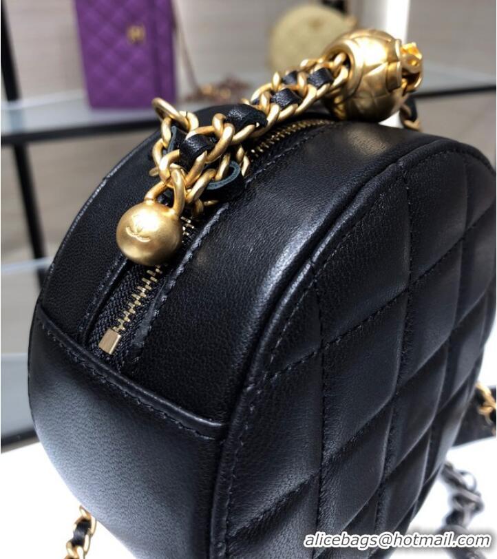 Good Product Chanel CLUTCH WITH CHAIN Lambskin & Gold-Tone Metal AS1449 black