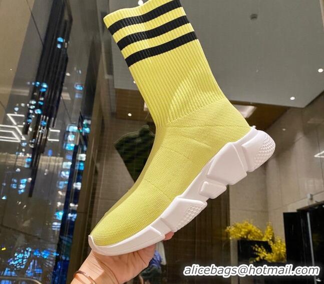 Unique Style Balenciaga x Adidas Speed 1.0 Knit Boots Yellow 090706