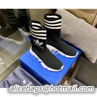 Top Design Balenciaga x Adidas Speed 1.0 Knit Boots Black 090707