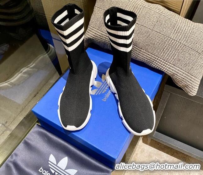 Top Design Balenciaga x Adidas Speed 1.0 Knit Boots Black 090707