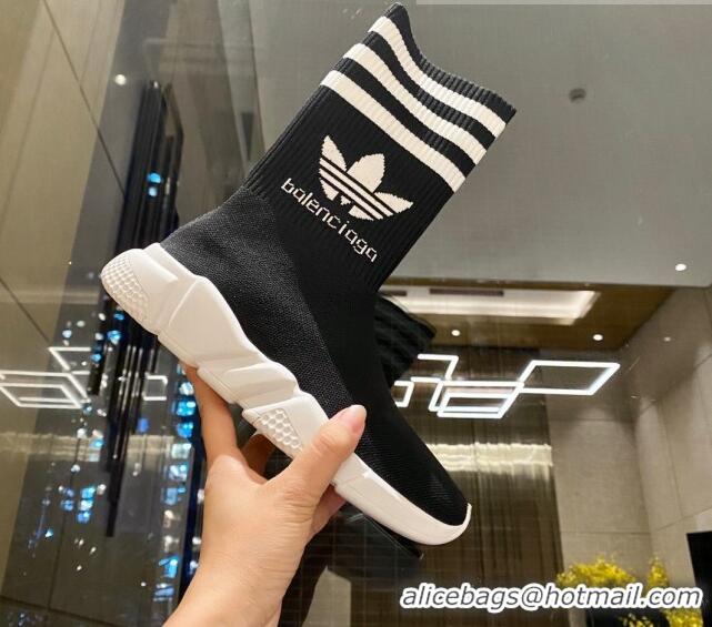 Top Design Balenciaga x Adidas Speed 1.0 Knit Boots Black 090707