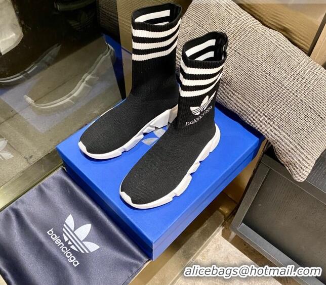 Top Design Balenciaga x Adidas Speed 1.0 Knit Boots Black 090707