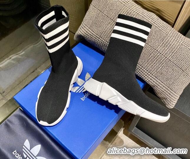 Top Design Balenciaga x Adidas Speed 1.0 Knit Boots Black 090707