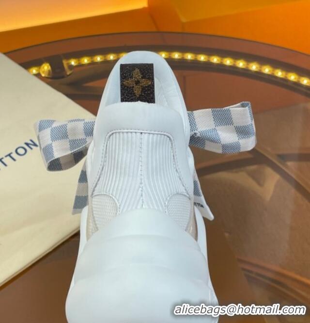 Unique Style Louis Vuitton LV Archlight Sneakers with Ribbon Laces White/Grey 2052649