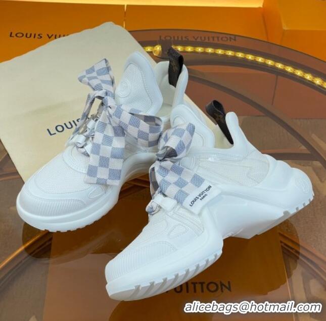 Unique Style Louis Vuitton LV Archlight Sneakers with Ribbon Laces White/Grey 2052649