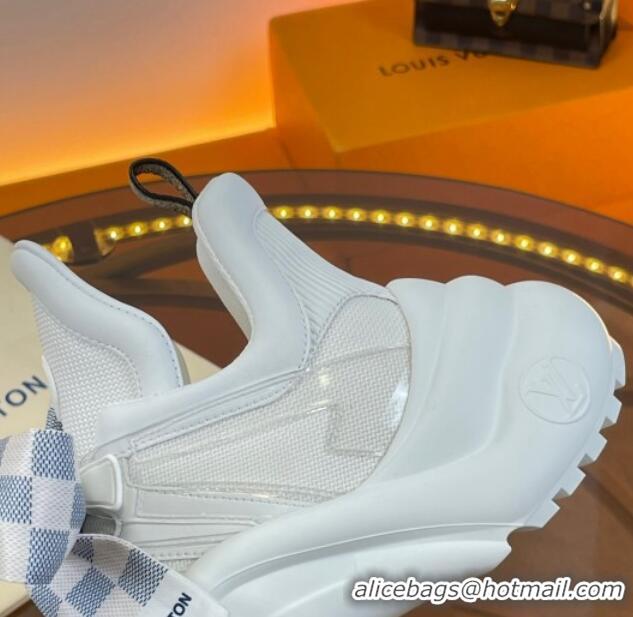 Unique Style Louis Vuitton LV Archlight Sneakers with Ribbon Laces White/Grey 2052649