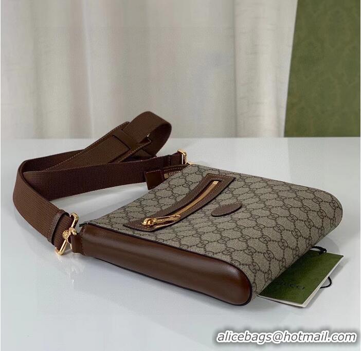 Buy Discount Gucci GG Supreme Messenger Bag 681021 Brown