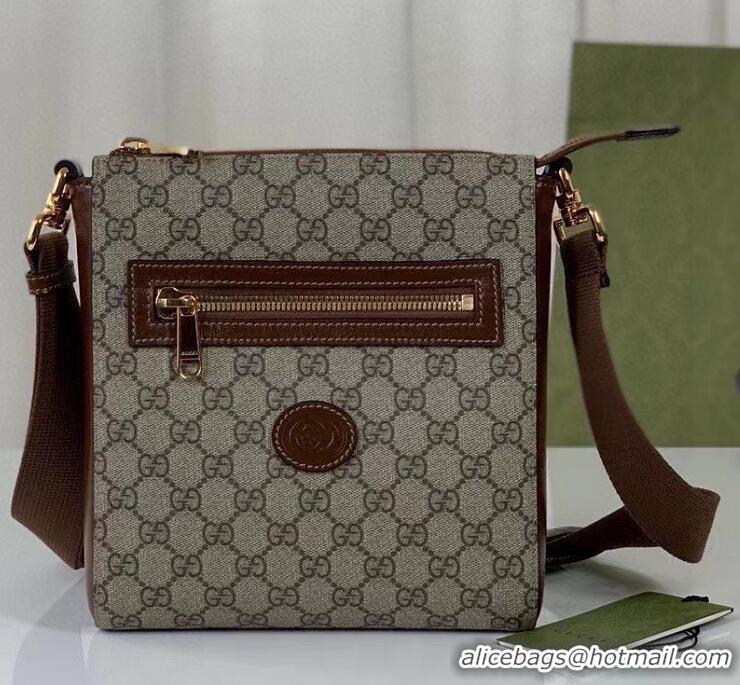 Buy Discount Gucci GG Supreme Messenger Bag 681021 Brown