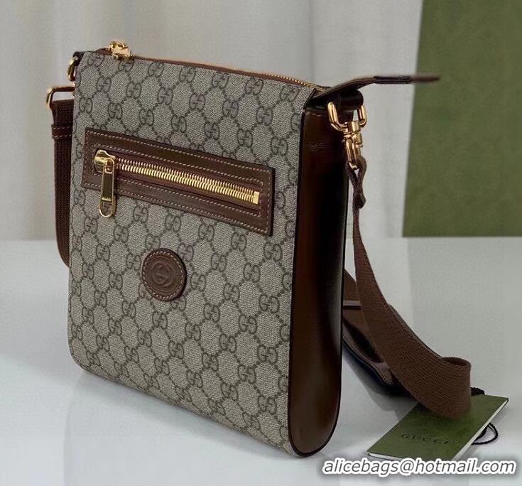 Buy Discount Gucci GG Supreme Messenger Bag 681021 Brown