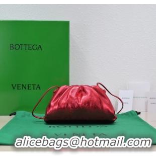 AAAAA Bottega Veneta Mini intrecciato leather clutch with strap 585852 Red