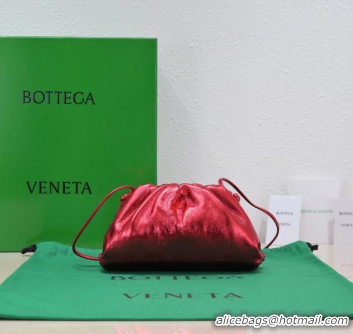 AAAAA Bottega Veneta Mini intrecciato leather clutch with strap 585852 Red