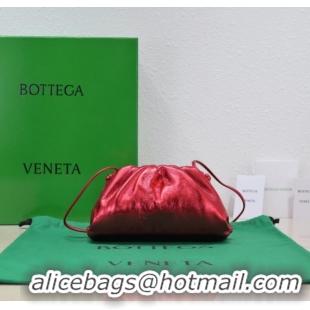 Promotional Bottega Veneta Mini intrecciato leather clutch with strap 585852 Red