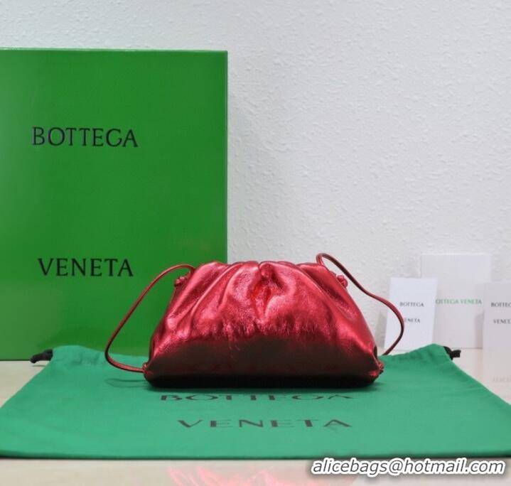 Promotional Bottega Veneta Mini intrecciato leather clutch with strap 585852 Red