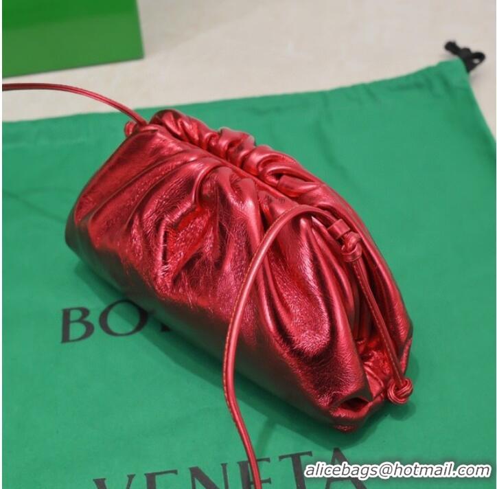 Promotional Bottega Veneta Mini intrecciato leather clutch with strap 585852 Red