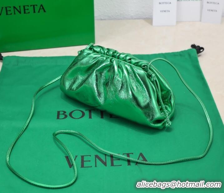 Promotional Bottega Veneta Mini intrecciato leather clutch with strap 585852 Parakeet