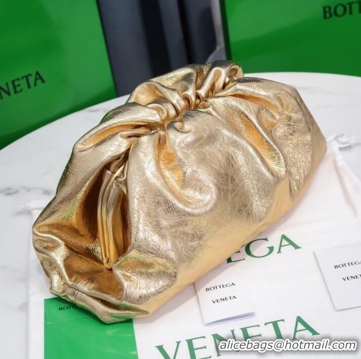 Famous Brand Bottega Veneta Leather clutch 576227 Gold