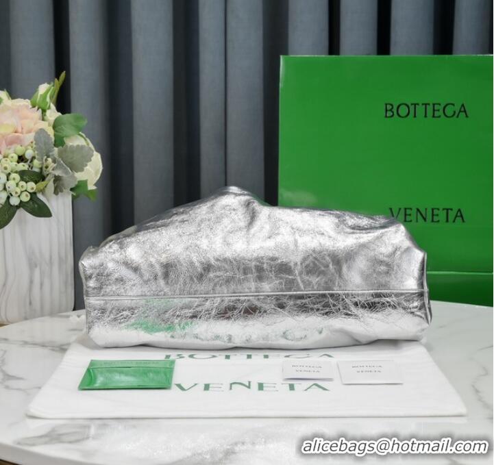 Best Price Bottega Veneta Leather clutch 576227 Silver