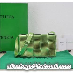 Unique Grade Bottega Veneta Intreccio leather cross-body bag 578004 Parakeet