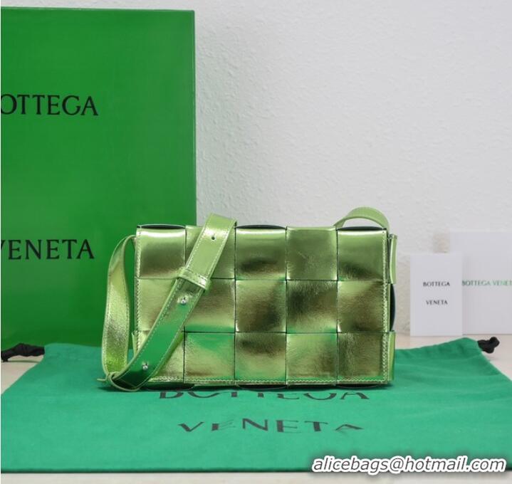 Unique Grade Bottega Veneta Intreccio leather cross-body bag 578004 Parakeet