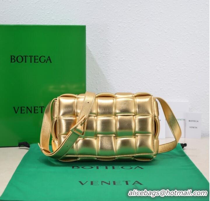 New Fashion Bottega Veneta Padded Cassette 591970 Gold