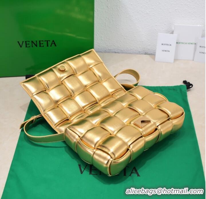 New Fashion Bottega Veneta Padded Cassette 591970 Gold