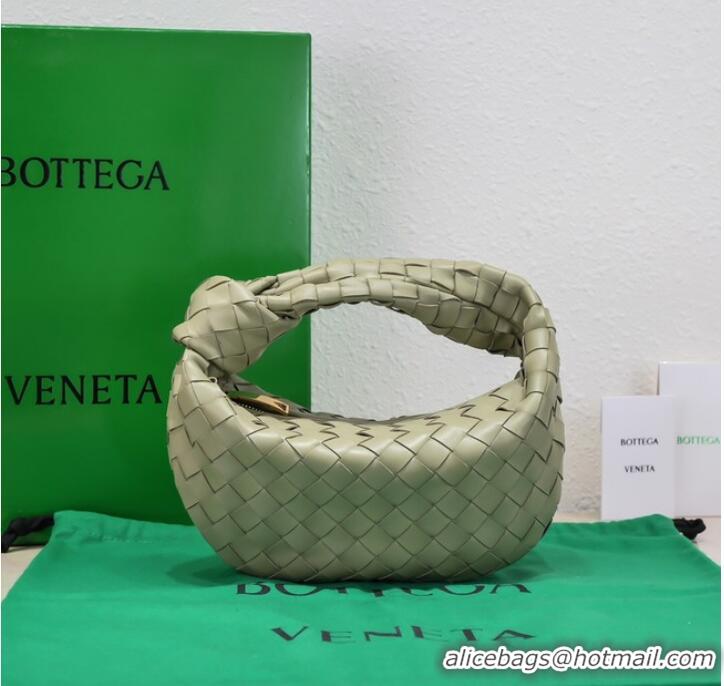 Famous Brand Bottega Veneta Mini intrecciato leather top handle bag 651876 Travertine