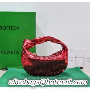 Good Product Bottega Veneta Mini intrecciato leather top handle bag 651876 red