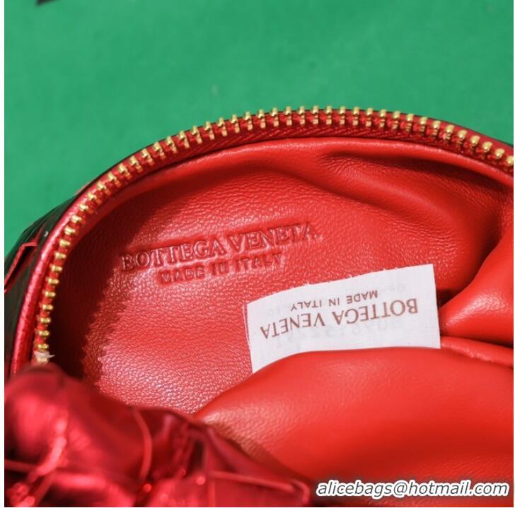 Good Product Bottega Veneta Mini intrecciato leather top handle bag 651876 red