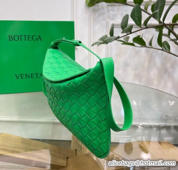 Classic AAAAA Bottega Veneta Intreccio leather shoulder bag 690226 Parakeet