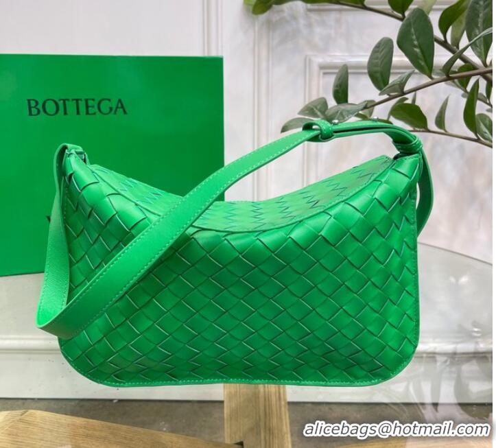 Classic AAAAA Bottega Veneta Intreccio leather shoulder bag 690226 Parakeet