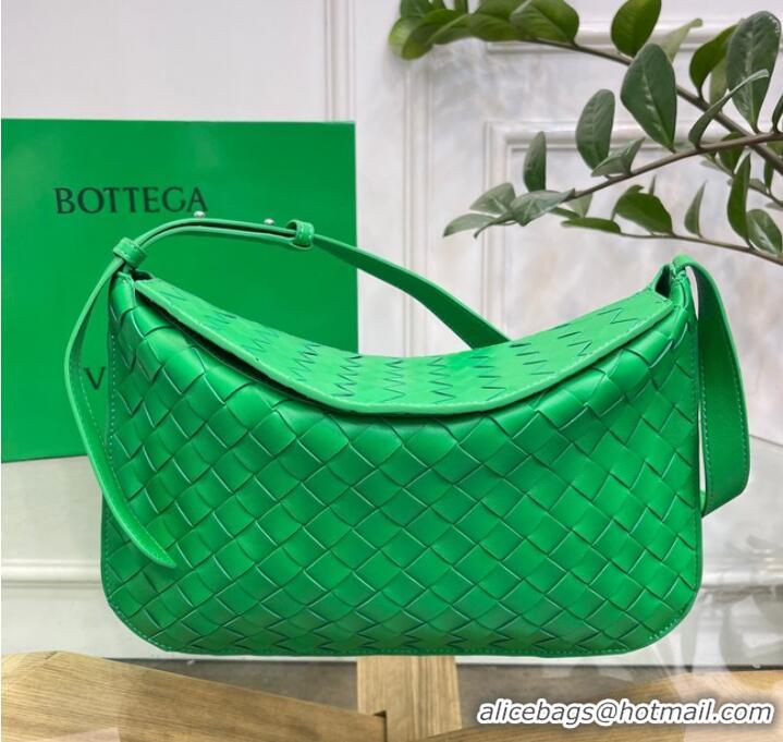 Classic AAAAA Bottega Veneta Intreccio leather shoulder bag 690226 Parakeet