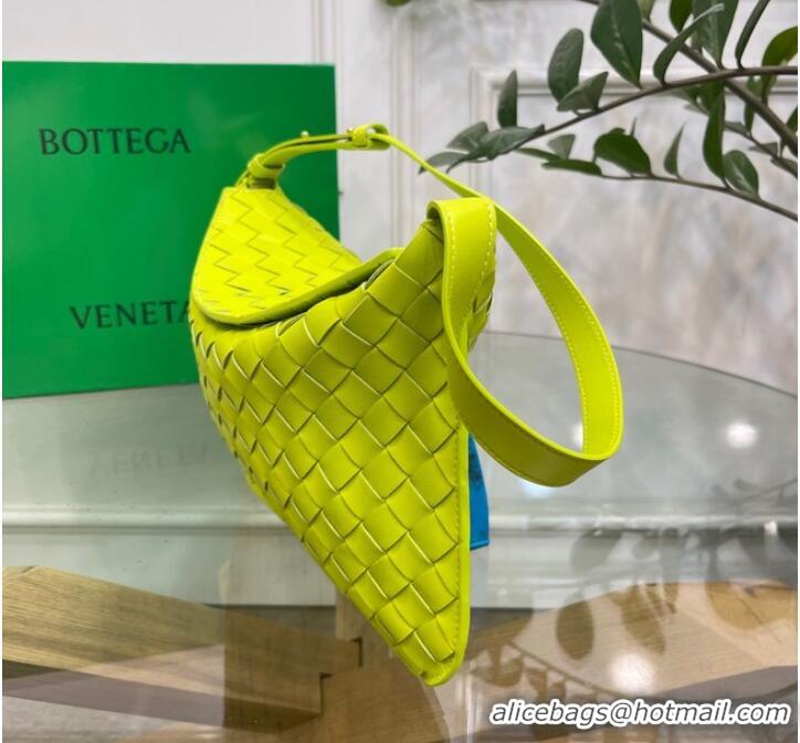 Best Price Bottega Veneta Intreccio leather shoulder bag 690226 Glittering green