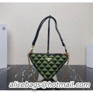 Cheapest Best Prada Original Leather Bag 1BC176 Green